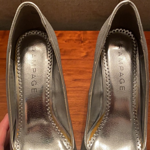 Silver open toe heel - Picture 7 of 13